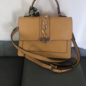 ALDO Designer Crossbody Chic Designer Satchel with Scarf Purse Handbag